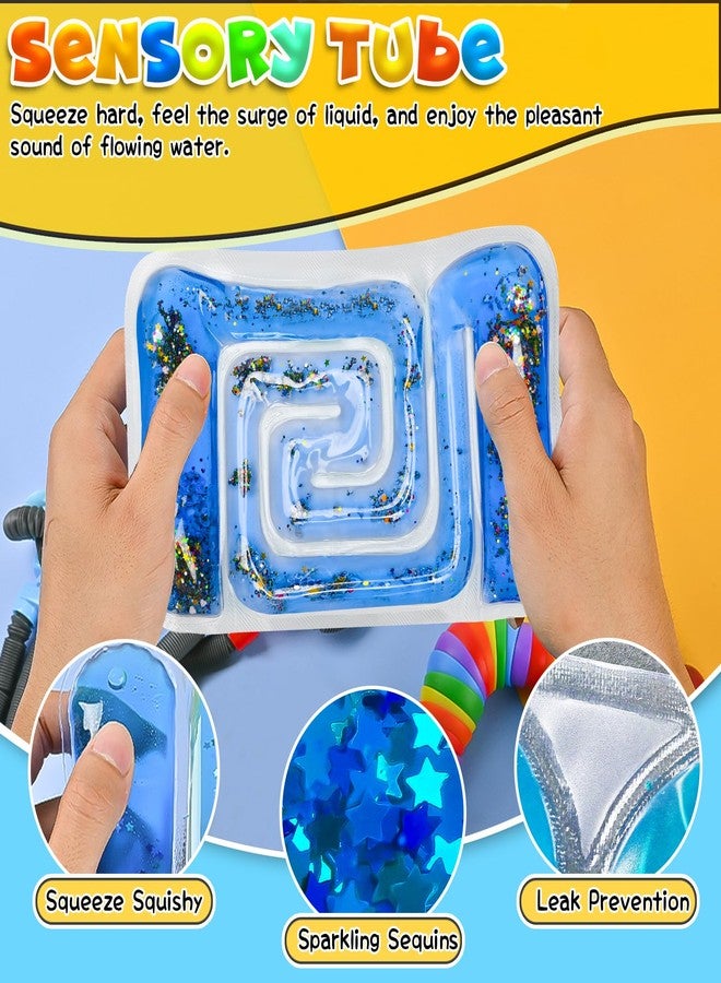 Dr.Kbder Sensory Toys for Autistic Kids, Autism Squishy Fidget Toys Slug Quiet Fidgets Classroom Calm Down Travel Essential for Toddler Age 3 4 5-7, ADHD Stress Anxiety Easter Basket Stuffer for Toddler Boys - Image 4